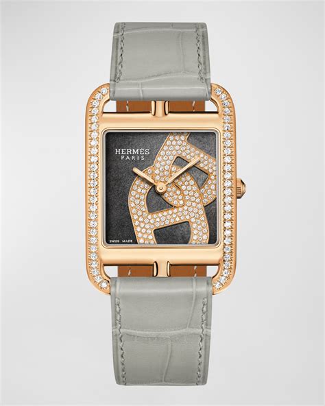 hermes watch ancre fond acier|Cape Cod Chaine d'Ancre Joaillier watch, Large model, 37 mm.